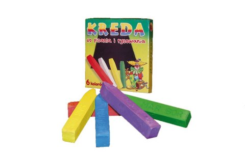 Kreda kolorowa 6szt.B3 MAR-BOR