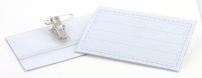 Identyfikator, przezroczysty, GRAND 130-1063 GR-50 format 90*55mm