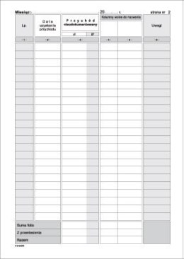 Ewidencja sprzedaży A5, 32 strony offset 10-K-4 DOTTS