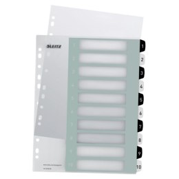 Przekładki plastikowe do nadruku tekstu na kartę, Leitz WOW, 110, biało-czarne 12150000 .