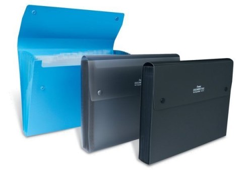 Teczka harmonijkowa A4 13kiesz .niebieska przezroczysta DCD14CT PENTEL