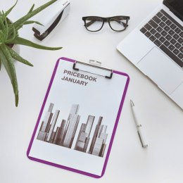 Deska z klipsem LEITZ WOW fioletowa 39710062 .