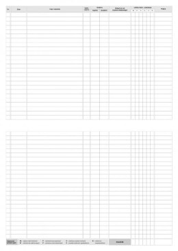 Ewidencja wyjść A4, 32 strony offset, 10-574-1 DOTTS