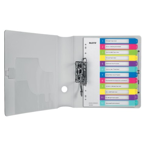 Przekładki plastikowe LEITZ WOW 1-12 12440000 do zadruku SALE