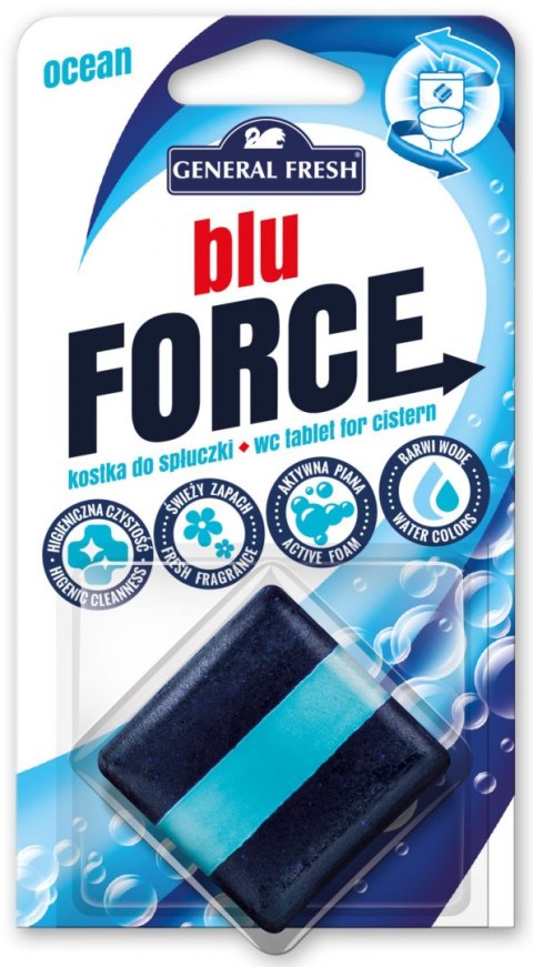 Kostka do WC BLU FORCE do spłuczki 50g morze GENERAL FRESH 50104
