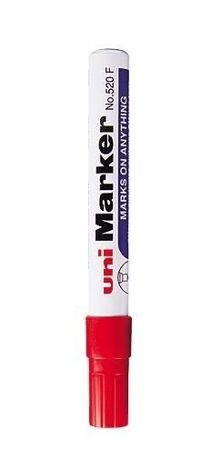 Marker permanentny UNI NO-520 okrągły czerwony SALE