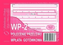 Polecenie przelewu, (1+1), A6 80 kartek, 10-449-5M DOTTS