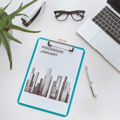 Deska z klipsem LEITZ WOW turkusowa 39710051 .