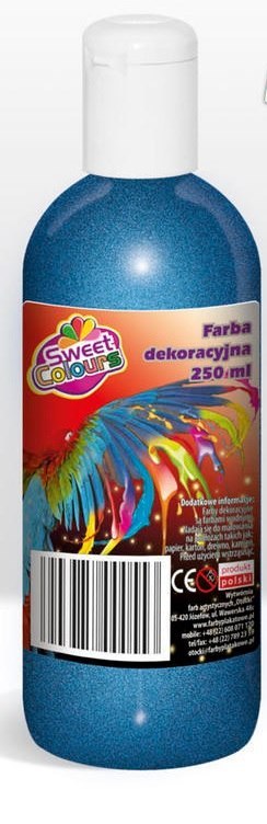 Farby dekoracyjne metaliczne 250ml niebieska Sweet Colours 00669 OTOCKI