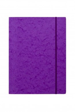 Teczka z gumką prostą DOTTS A4 preszpan fioletowa 390g