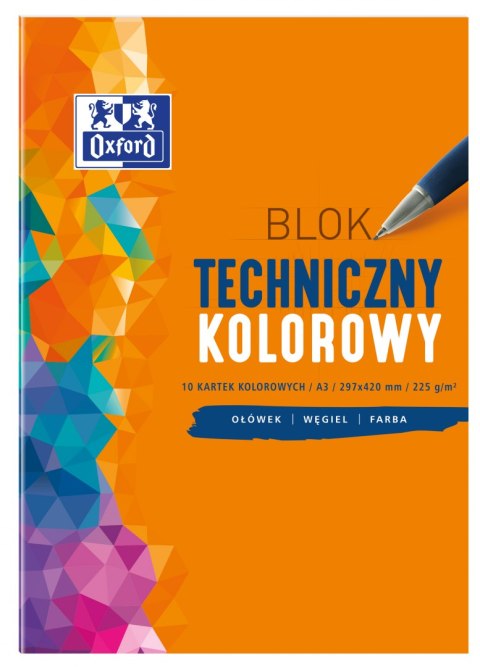 Blok techniczny OXFORD A3 10k 225G kolor 400093234 .