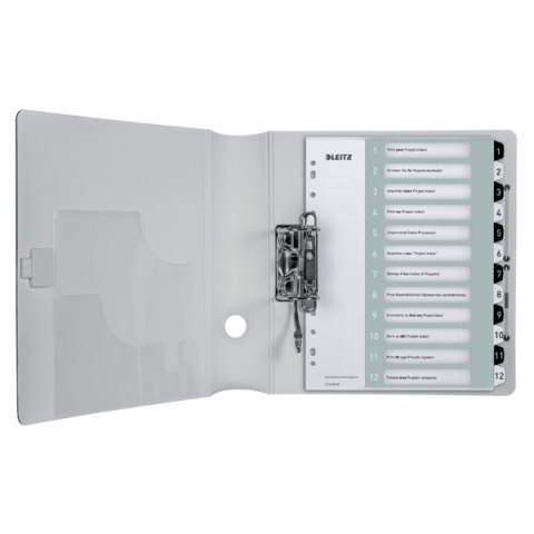 Przekładki plastikowe do nadruku tekstu na kartę, Leitz WOW, 112, biało-czarne 12160000 .