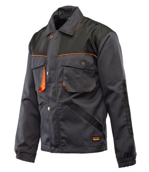 BRIXTON PRACTICAL BLUZA - Grafit/Pomarańcz