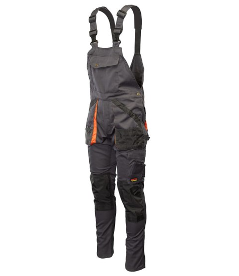 BRIXTON PRACTICAL SPODNIE OGRODNICZKI - Grafit/Pomarańcz