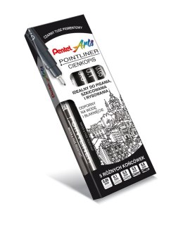 Cienkopis kalibrowany POINTLINER czarny S20P-1A 0,1mm PENTEL