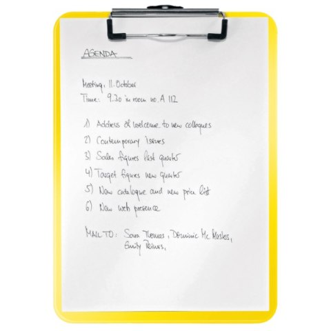 Deska z klipem Leitz WOW, żółta 39710016 .