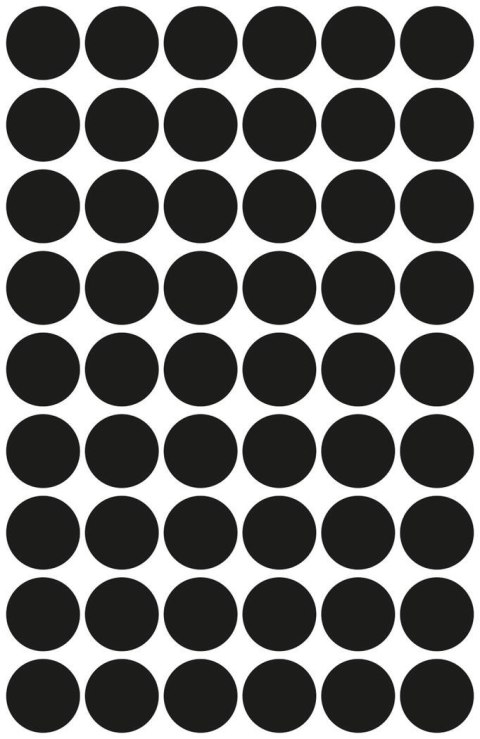 Kółka do zaznaczania czarne 3140 Q12 5ark Avery Zweckform