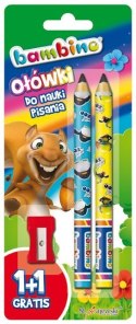 Ołówki do nauki pisania BAMBINO+1 temperówka na.blistrze