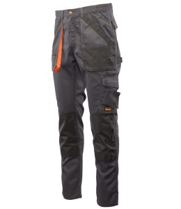 BRIXTON PRACTICAL SPODNIE DO PASA - Grafit/Pomarańcz