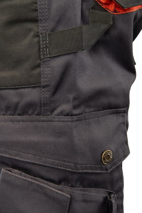 BRIXTON PRACTICAL SPODNIE DO PASA - Grafit/Pomarańcz