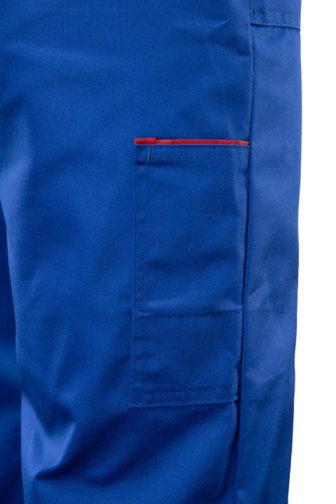 MAX - POPULAR SPODNIE OGRODNICZKI - Niebieski