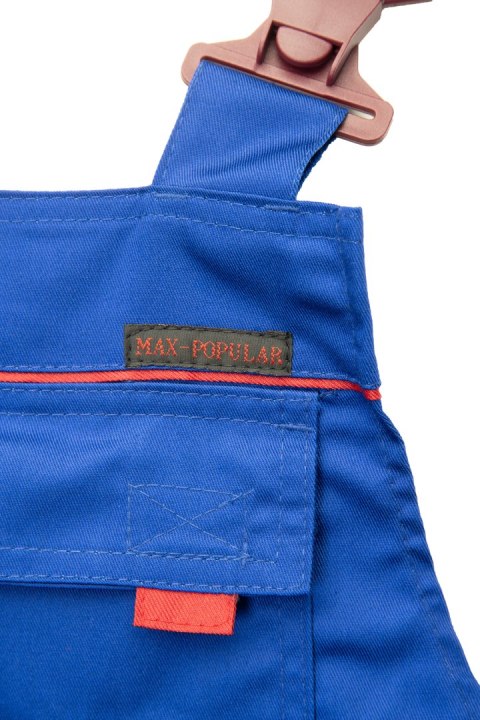 MAX - POPULAR SPODNIE OGRODNICZKI - Niebieski