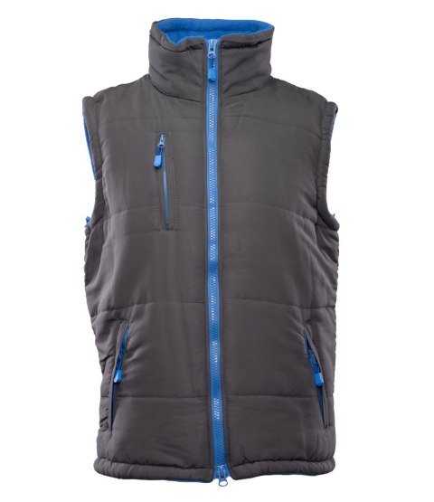 KAMIZELKA COLINO - BENEFIT - Stal/Niebieski