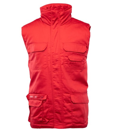 BRASS KAMIZELKA 7-KIESZENIOWA - BENEFIT - Czerwony