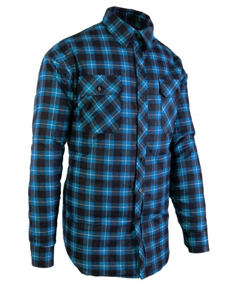 KOSZULA OCIEPLANA BONO - Niebieski