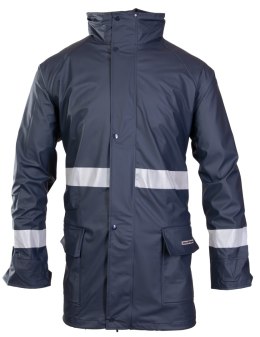 GROSVENOR PU KURTKA - Granatowy