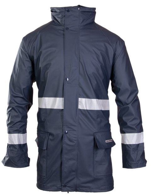 GROSVENOR PU KURTKA - Granatowy