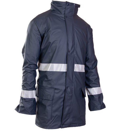 GROSVENOR PU KURTKA - Granatowy