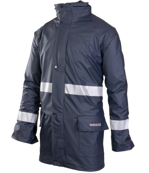 GROSVENOR PU KURTKA - Granatowy