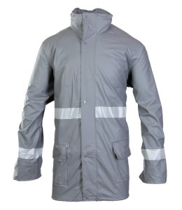 GROSVENOR PU KURTKA - Stalowy