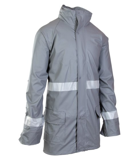 GROSVENOR PU KURTKA - Stalowy