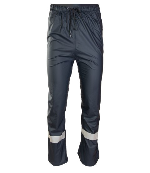 GROSVENOR PU SPODNIE DO PASA - Granatowy