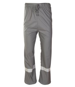 GROSVENOR PU SPODNIE DO PASA - Stalowy