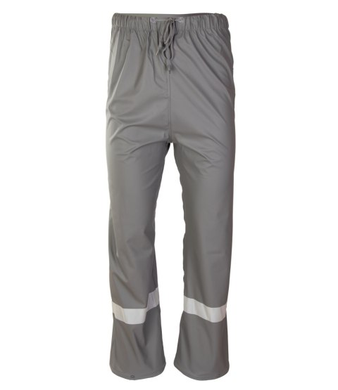 GROSVENOR PU SPODNIE DO PASA - Stalowy