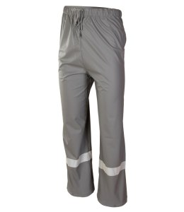 GROSVENOR PU SPODNIE DO PASA - Stalowy