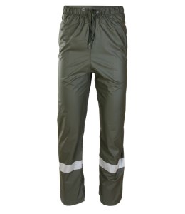 GROSVENOR PU SPODNIE DO PASA - Zielony