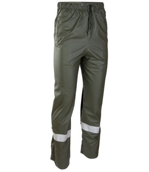 GROSVENOR PU SPODNIE DO PASA - Zielony