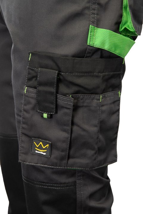 SEVEN KINGS SPODNIE OGRODNICZKI ONYX