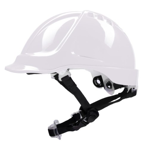 HEŁM ABS Z POKRĘTŁEM 4 PKT. PASEK PODBRÓDKOWY YS-7 - Biały 53-64