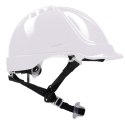 HEŁM ABS Z POKRĘTŁEM 4 PKT. PASEK PODBRÓDKOWY YS-7 - Biały 53-64