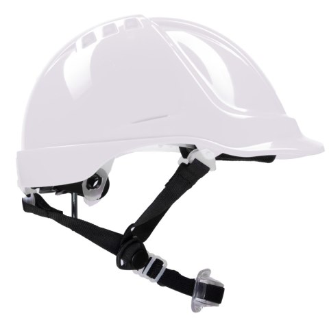 HEŁM ABS Z POKRĘTŁEM 4 PKT. PASEK PODBRÓDKOWY YS-7 - Biały 53-64