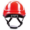 HEŁM ABS Z POKRĘTŁEM 4 PKT. PASEK PODBRÓDKOWY YS-7 - Czerwony 53-64