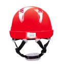 HEŁM ABS Z POKRĘTŁEM 4 PKT. PASEK PODBRÓDKOWY YS-7 - Czerwony 53-64