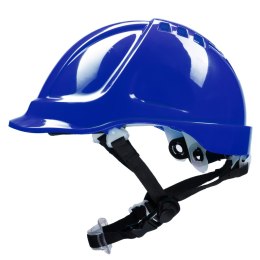 HEŁM ABS Z POKRĘTŁEM 4 PKT. PASEK PODBRÓDKOWY YS-7 - Niebieski 53-64
