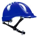 HEŁM ABS Z POKRĘTŁEM 4 PKT. PASEK PODBRÓDKOWY YS-7 - Niebieski 53-64