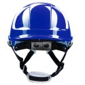 HEŁM ABS Z POKRĘTŁEM 4 PKT. PASEK PODBRÓDKOWY YS-7 - Niebieski 53-64